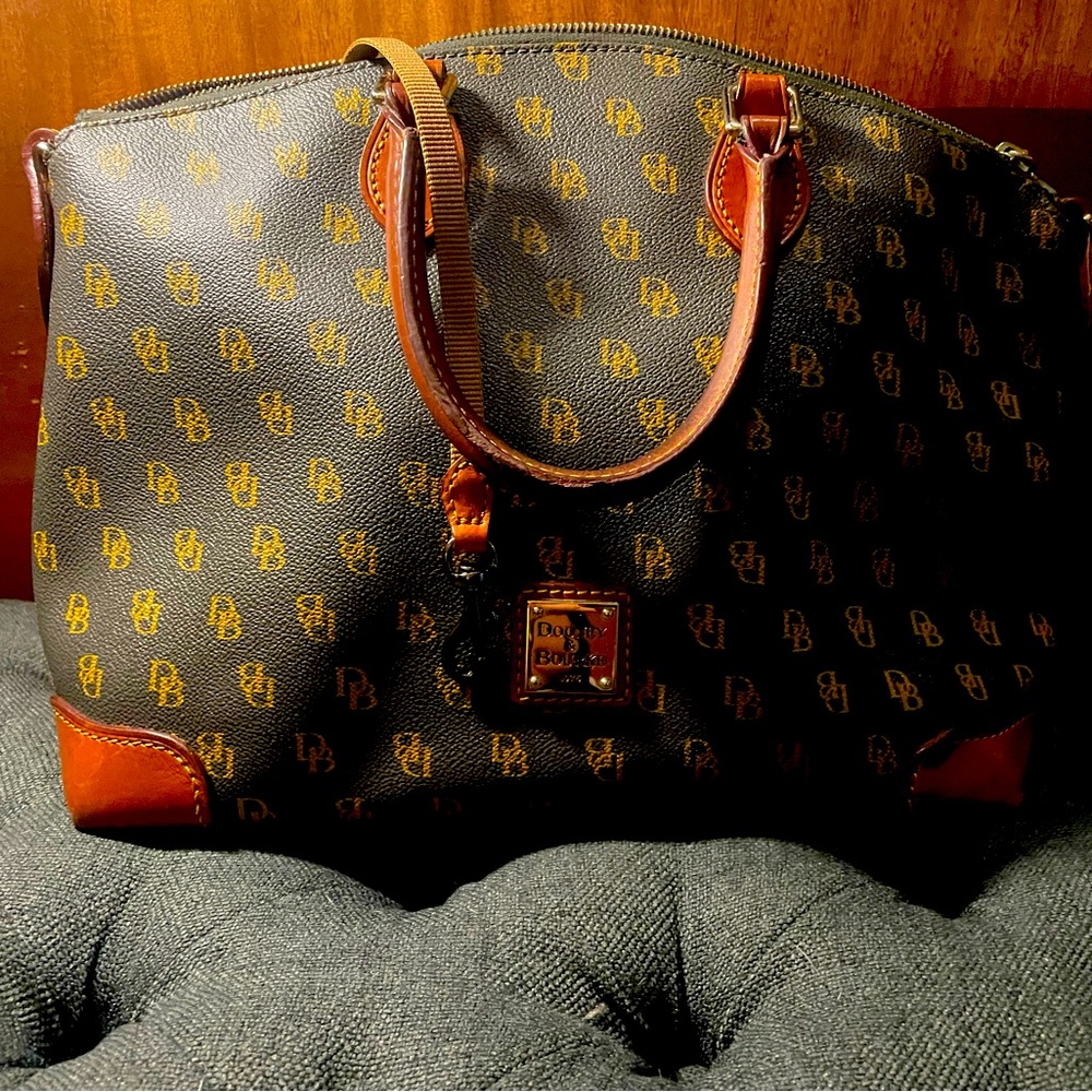 Authentic Vintage Dooney and Bourke monogram tote bag.